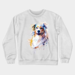 Australian Shepherd Portrait Crewneck Sweatshirt